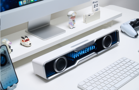 国潮新风尚：Halo Soundbar电竞音箱，艺术桌搭新选择